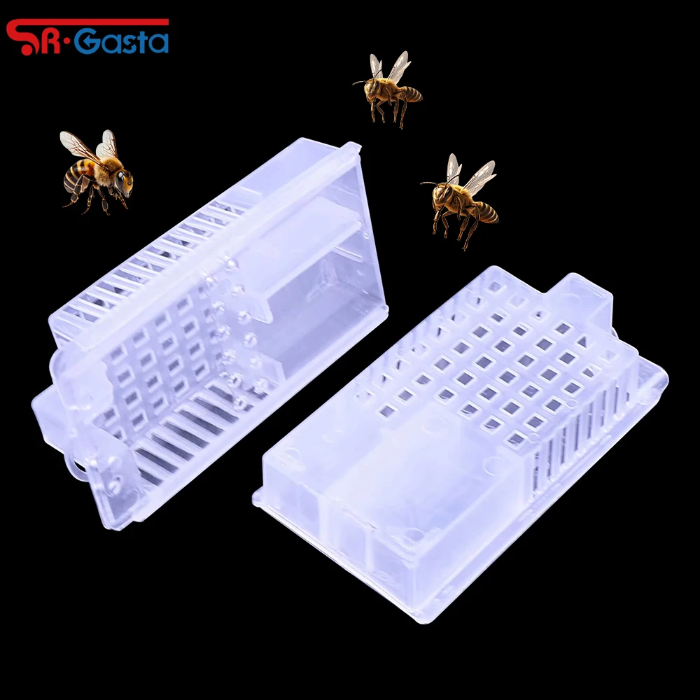 20 Pcs Transparent Bee King Cage Beekeeper Tool Bee Transport Cages Insect Equipment Beekeeping Queen Cage Bee Tools
