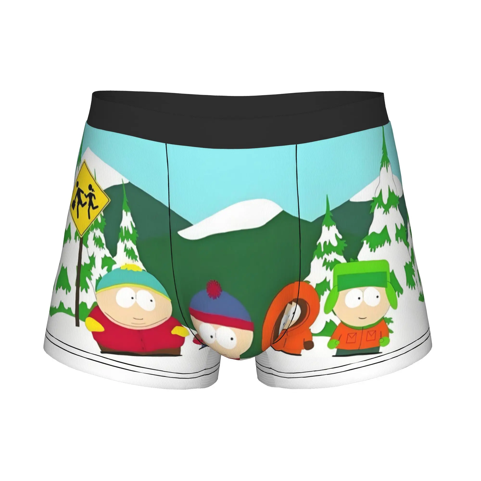 Video Game S-SouthParks Boxer Shorts For Men 3D Print Animated Comedy Underwear Panties Briefs Soft Underpants