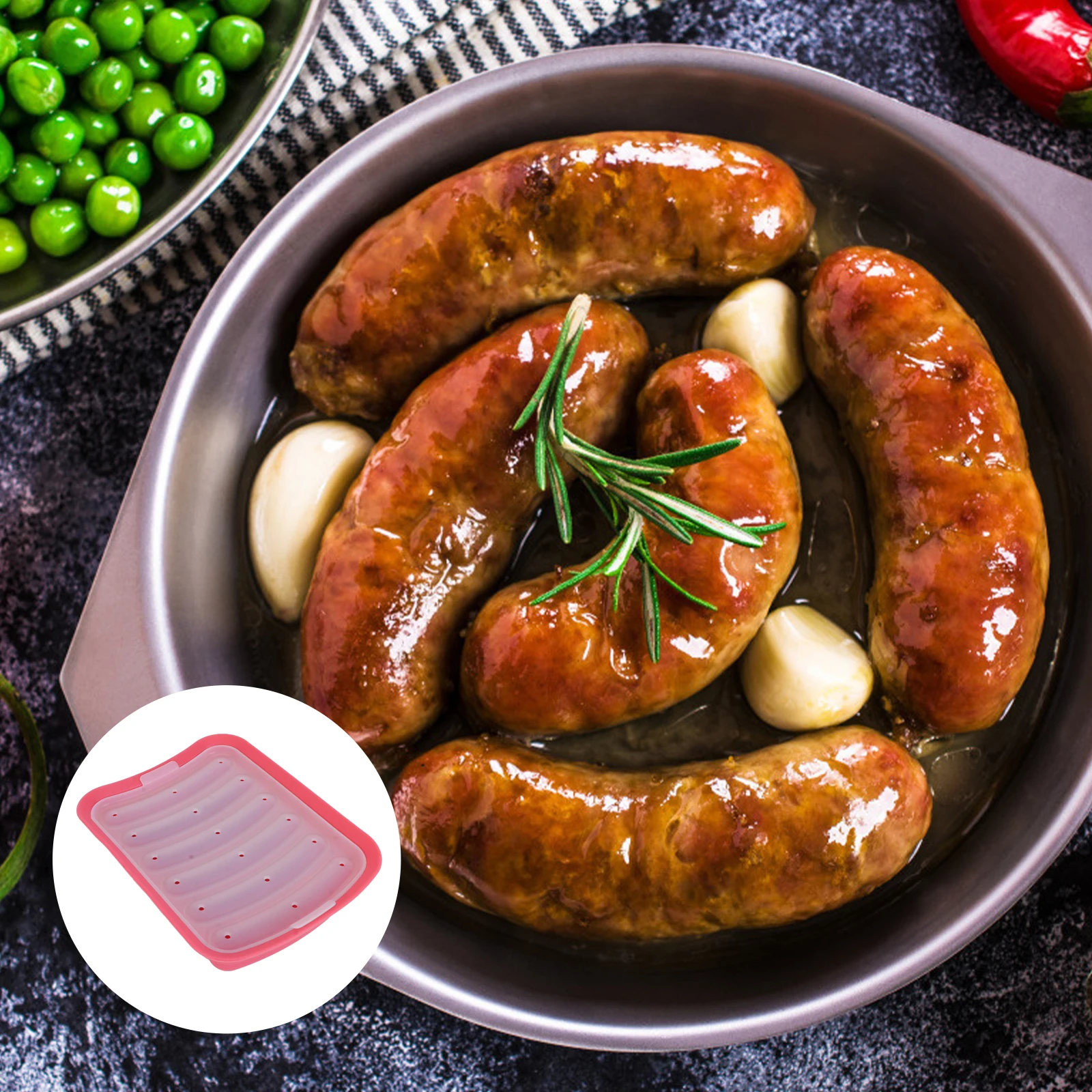 

Silicone Sausage Mold Baking Diy Handmade Hot Dog Baby Food Non-Stick Reusable Oven-Safe Chocolate Banana Dessert Maker Kitchen