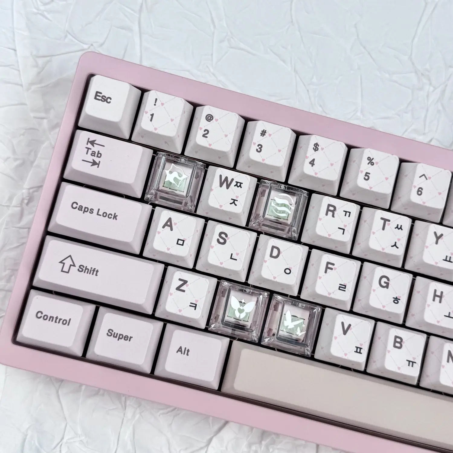 Valorant Jett Viper 半透明 PC カスタム キーキャップ メカニカル キーボード DIY 用 (4 個セット) 4 個のキーキャップ