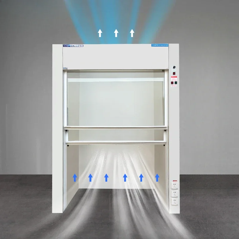 All-steel fume hood, sink test, exhaust and detoxification equipment, fume hood, anti-corrosion exhaust laboratory cabinet