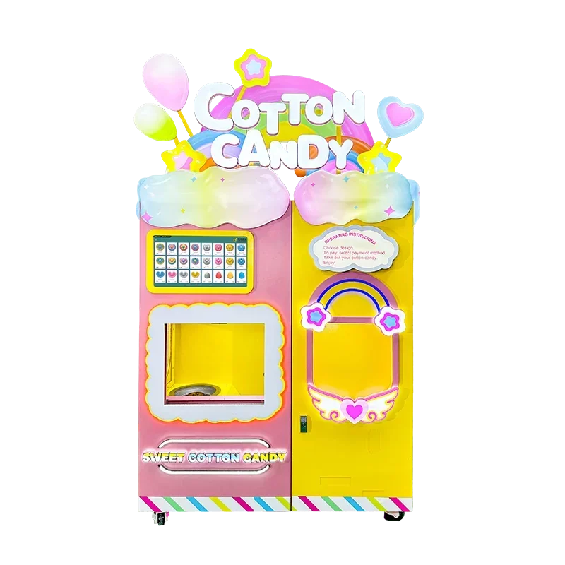 Full Automatic Cotton Candy Vending Machine Snack Machines Cotton Candy Machine