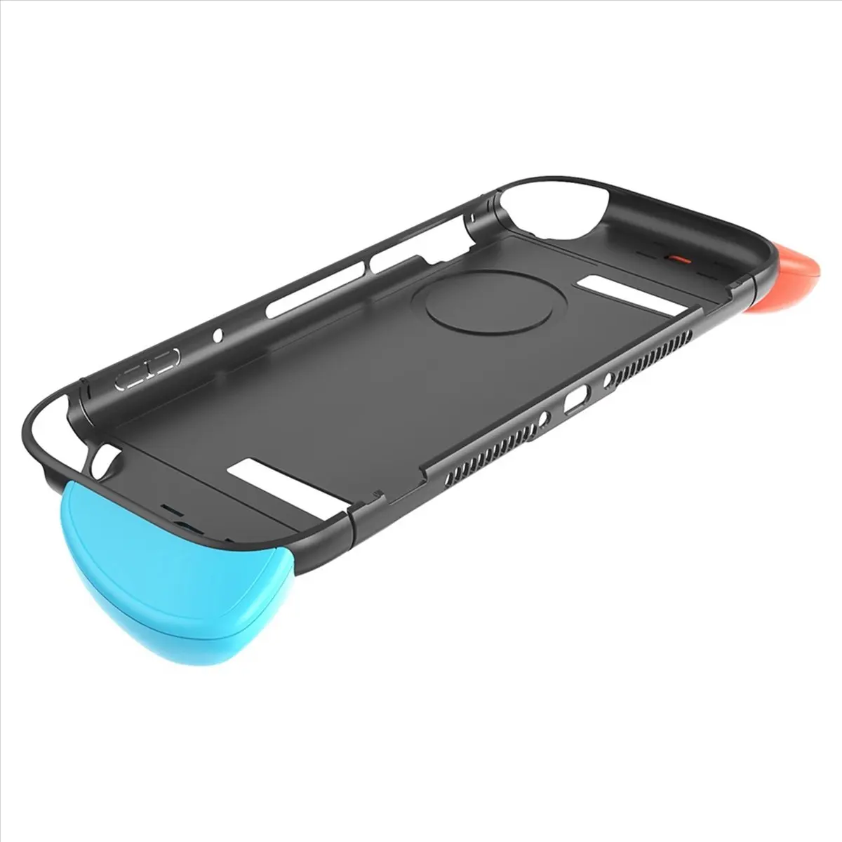 【~ New N07R】Black Shell+Grip Case Kit for Switch2 Game Console Ergonomic Grip Protector Case Shell Cover with Replace Grips A