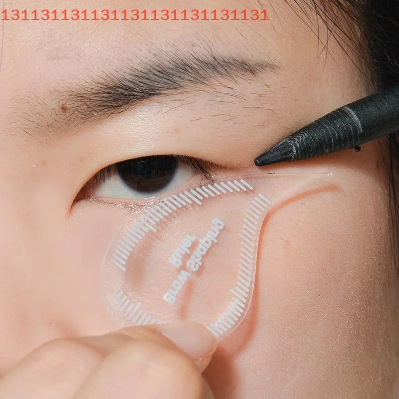 Schnell formende Lineal-Vorlage, Schablonen für PMU, Augenbrauen, Haar, Schlaganfall, Eyeliner, Zeichnung, 1 Minute, Tropfenbogen, Augenbrauen-Mapping-Tool