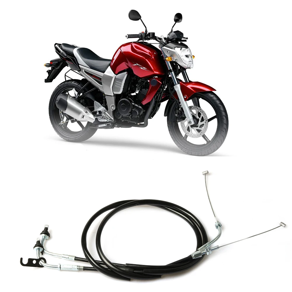 Compatible Motorcycle 2 Throttle Cable Line Spare for FZ16 FZ 16 YS150 150 Oil Cables Separate Double Throttle Lines