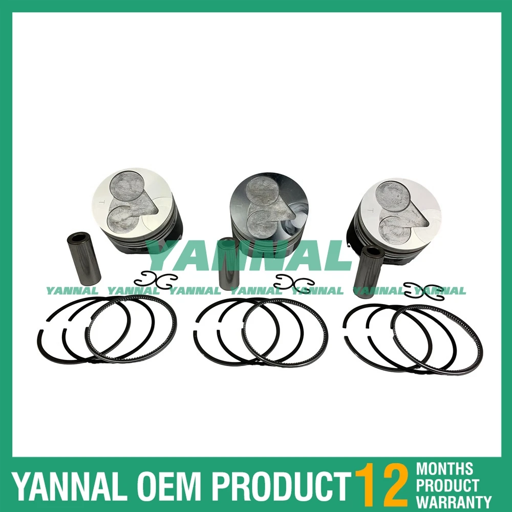 New D1105 Pistion Kit with Rings STD For Kubota Engine Parts