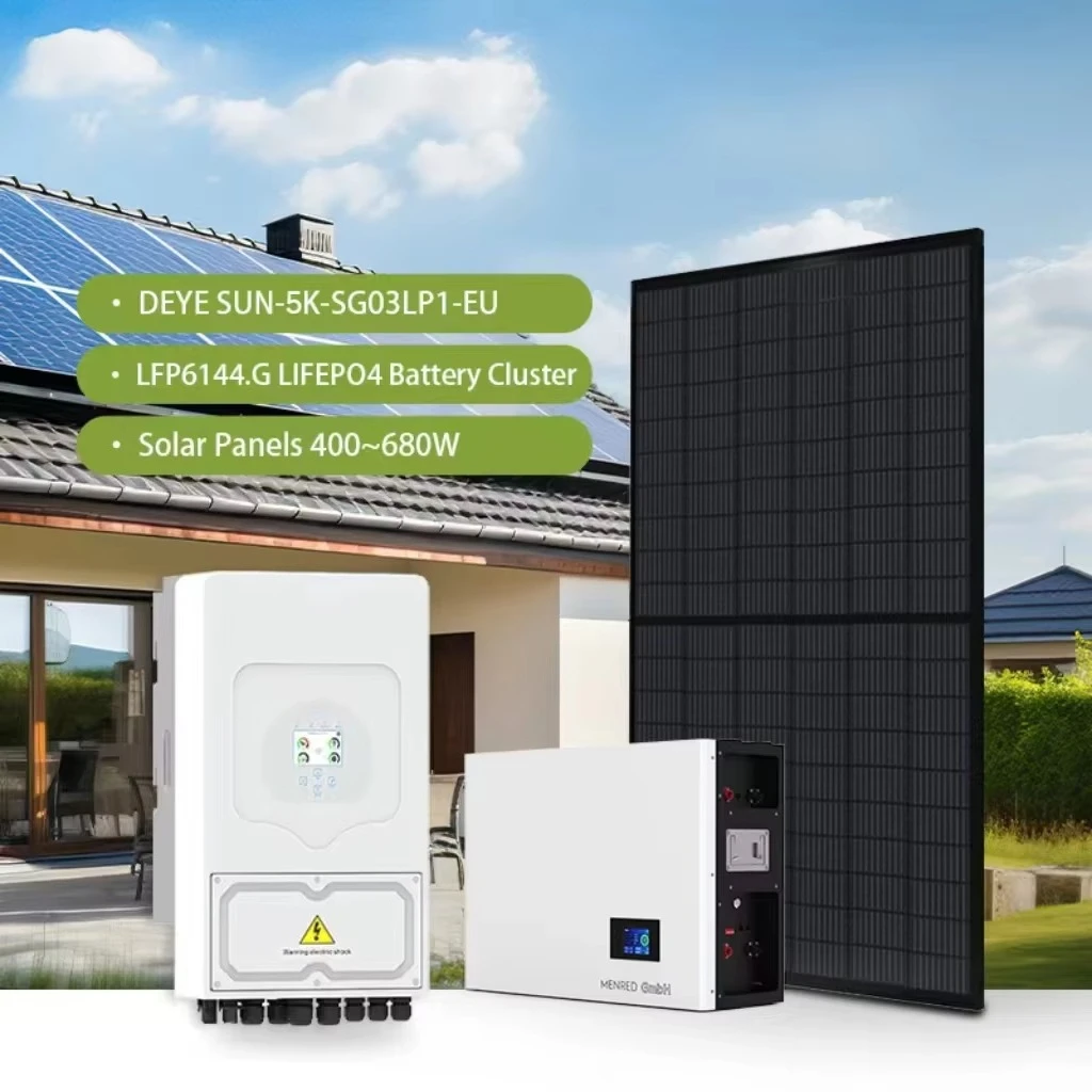 Deye 5kw 5kva 5000watts Eu in Stock Hybrid Inverter Battery Pv Panel Complete Pv Kit Hybrid Solar Energy System