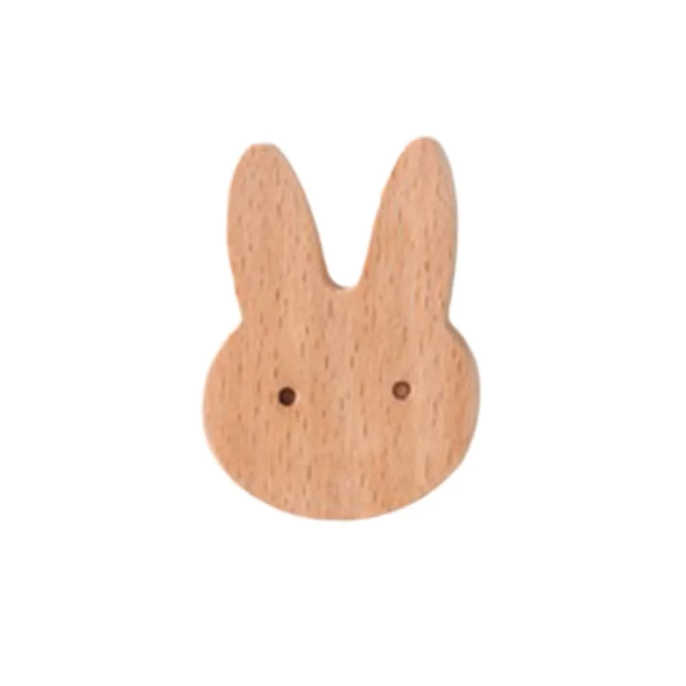 Accessories Nordic Cupboard Wardrobe Pulls Clouds Stars Wooden Door Handles Simple Animal Wooden Hooks Household