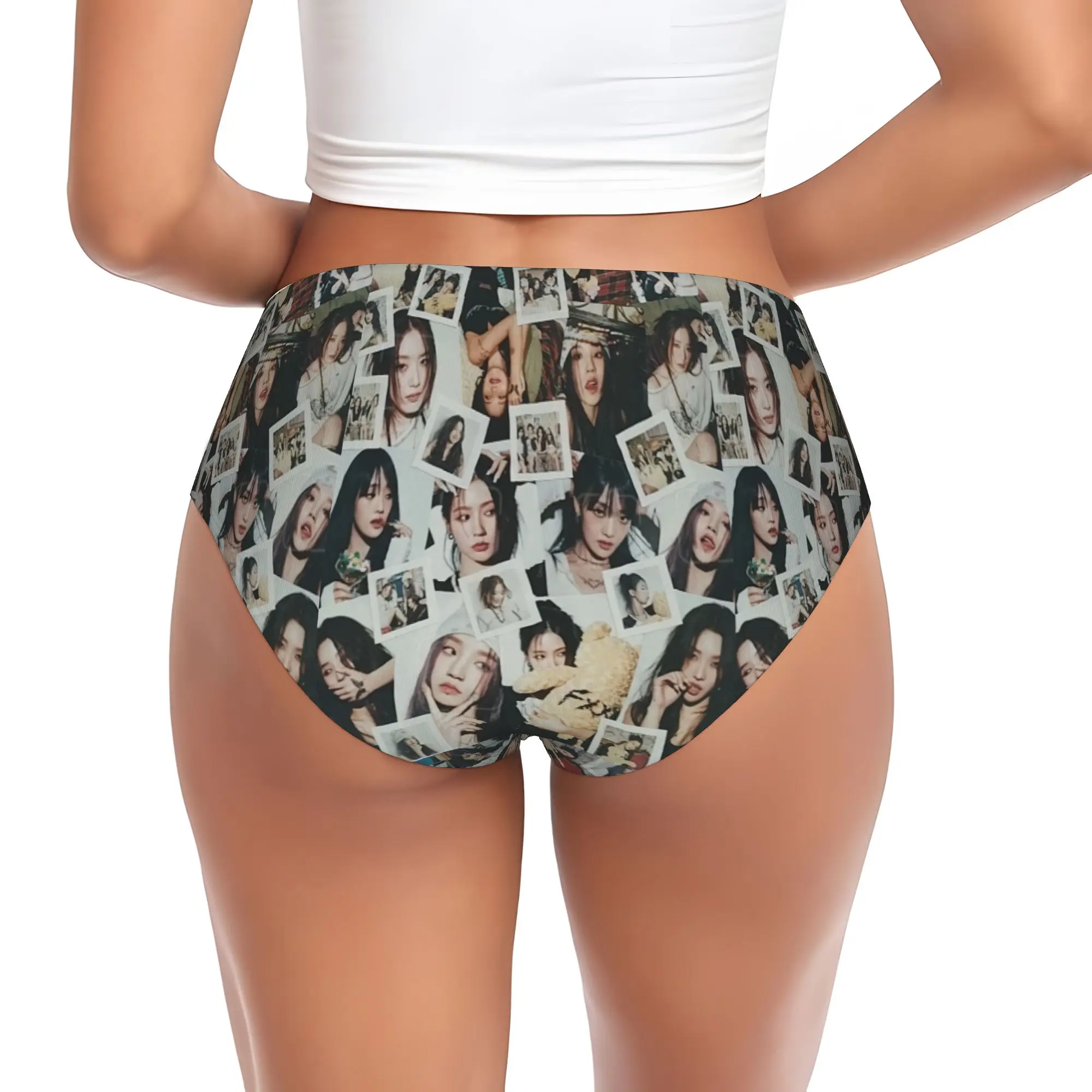 Custom Kpop G-Gidle Briefs Underwear Womens Breathable Stretch  Panties