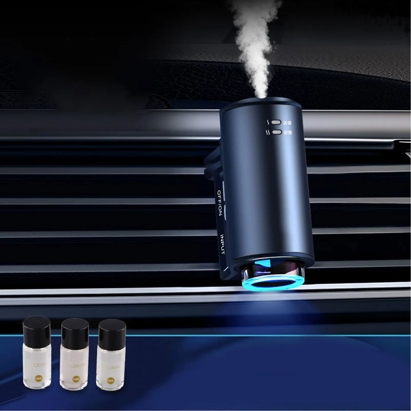 

For Car Use Car Air Freshener Car Aroma Diffuser High-end Fashion Wear-resistant Adjustable Intensity Compact And Convenient