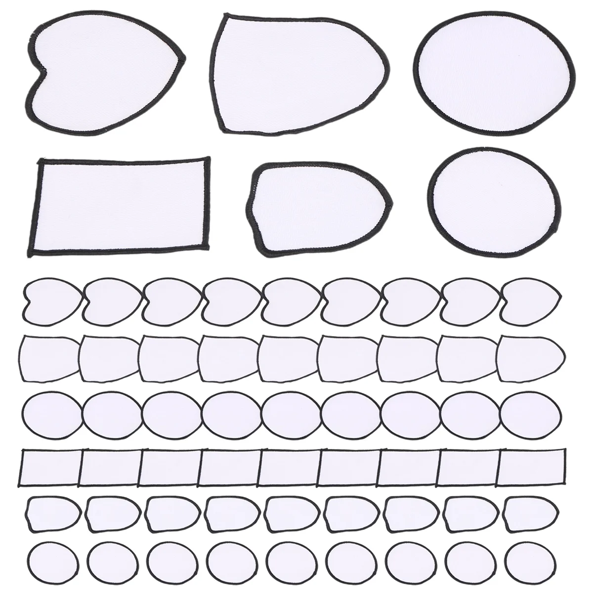 

A32P_60 шт., сублимационные заготовки, нашивки, тканевые железные заготовки, ремонтные пустые нашивки для DIY, шапки, рубашки, обувь, принадлежности
