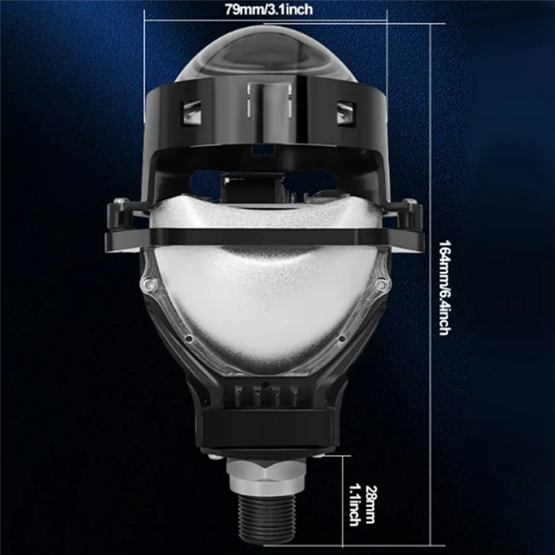 55W Low Lights 65W High Lights 2Pcs 3 Inch Projector Lenses Light 12V Universal Car Headlamp Car Headlight