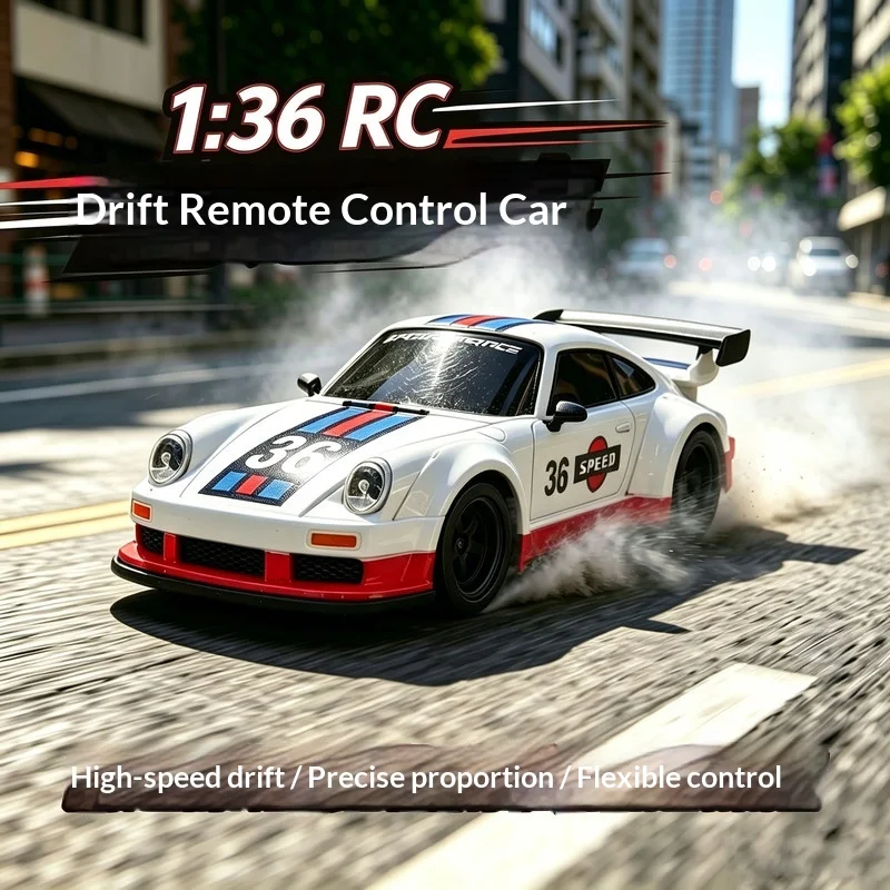 Jiabaile Rc Drift Racing Car 1 36 Scale Four Wheel Drive Gyroscope Full Proportional High Speed For Adult Hobbyist Decoration