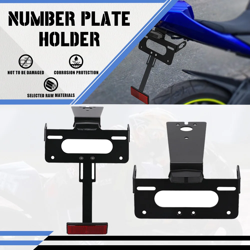 

Motorcycle For Yamaha YZF R125 2008-2009-2010-2011-2012-2013 YZFR125 License Plate Holder LED Light Tail Tidy Fender Eliminator