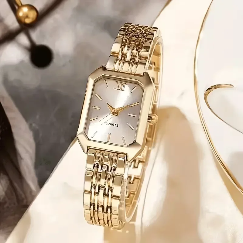 Women's 5-piece quartz watch set, suitable for daily casual and formal occasions