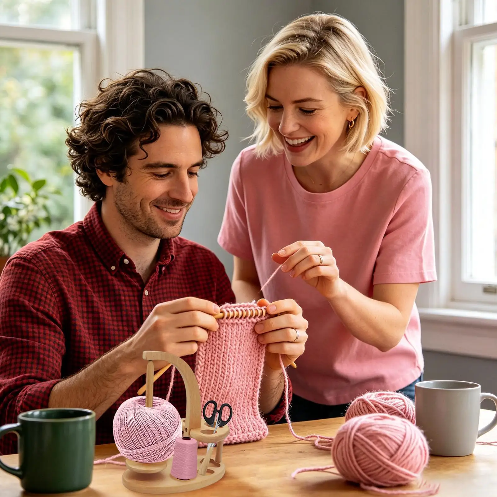 

Держатель для пряжи для вязания крючком с 3 отделениями, портативный, из гладкого дерева, для рукоделия, вязания, шитья, хранения шерстяных ниток на столе