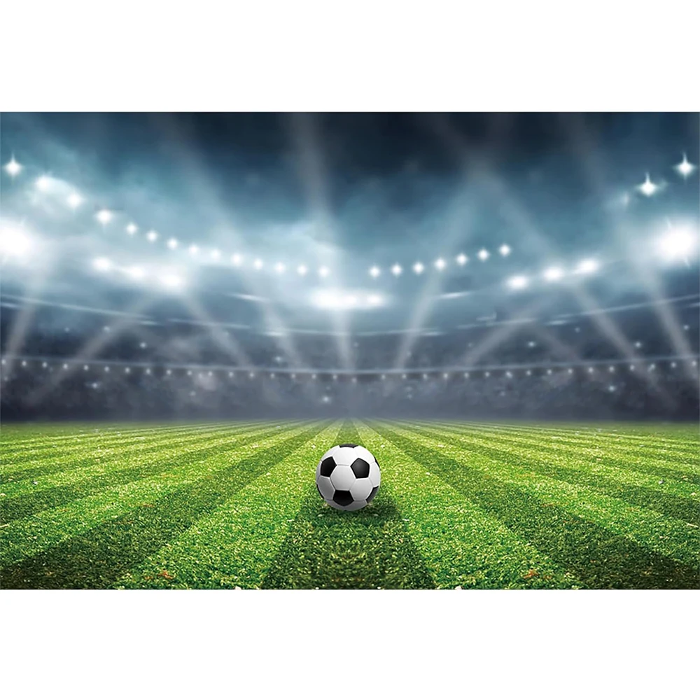 

Football Stadium Sports Game Spotlight Men Boys Soccer birthday party photo background photography backdrop banner studio