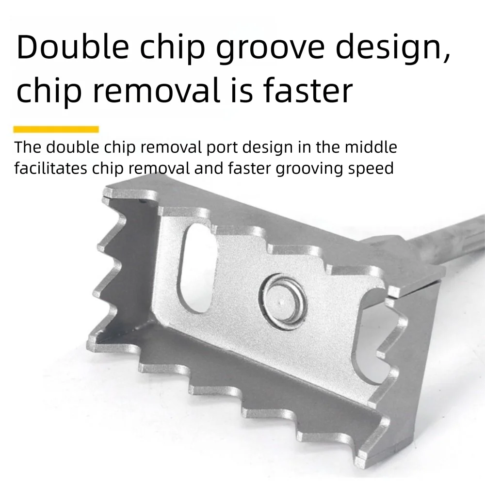 

Портативный дырокол с треугольными зубьями, прямоугольный прорезной инструмент, дырокол для квадратных отверстий, многофункциональная насадка для отверстий в бетоне