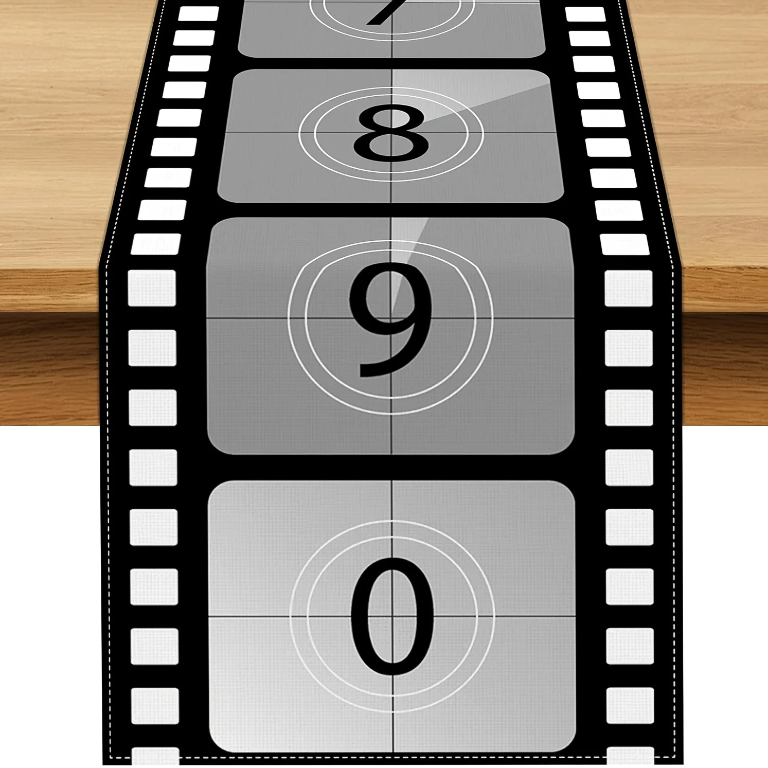 1 Piece of Movie-Themed Birthday Celebration Table Runner, Suitable for Farmhouse, Indoor, Kitchen, Celebrations, Table Decoration, Restaurant and Banquet Decoration Supplies