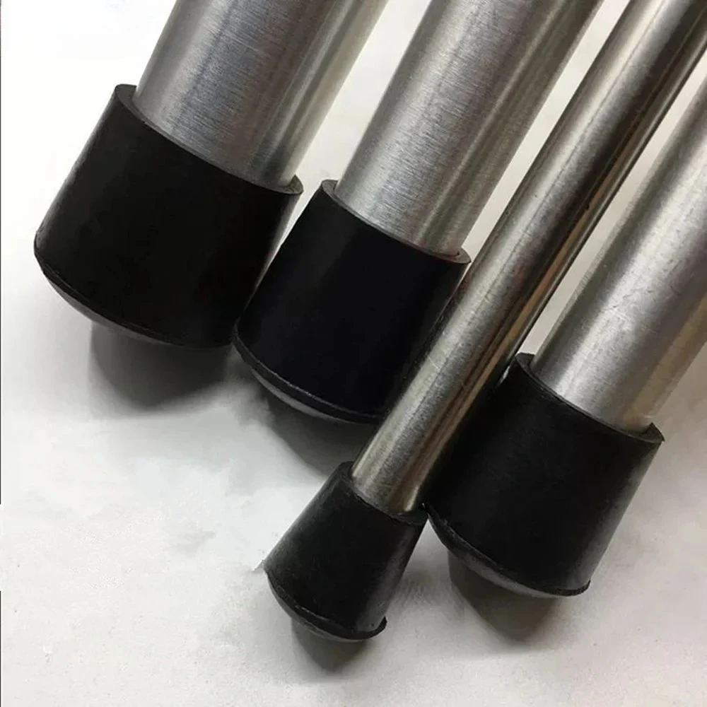 Black Rubber Chair Table Feet Stick Pipe Tubing End Cover Caps Non-Slip Cover 12 15 16~45mm