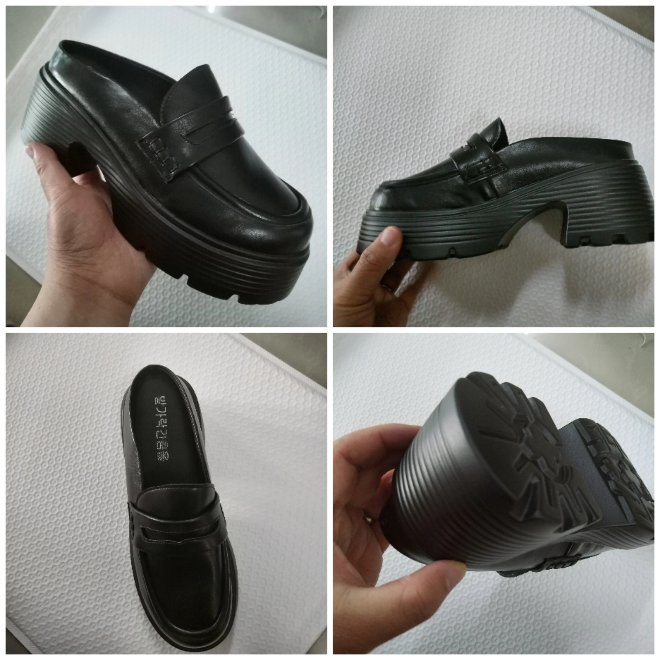 Fujin 7cm prawdziwej skóry mody wysokość zwiększenie panie dorywczo platformy klinowe modne pantofle kobiet Slip on buty damskie