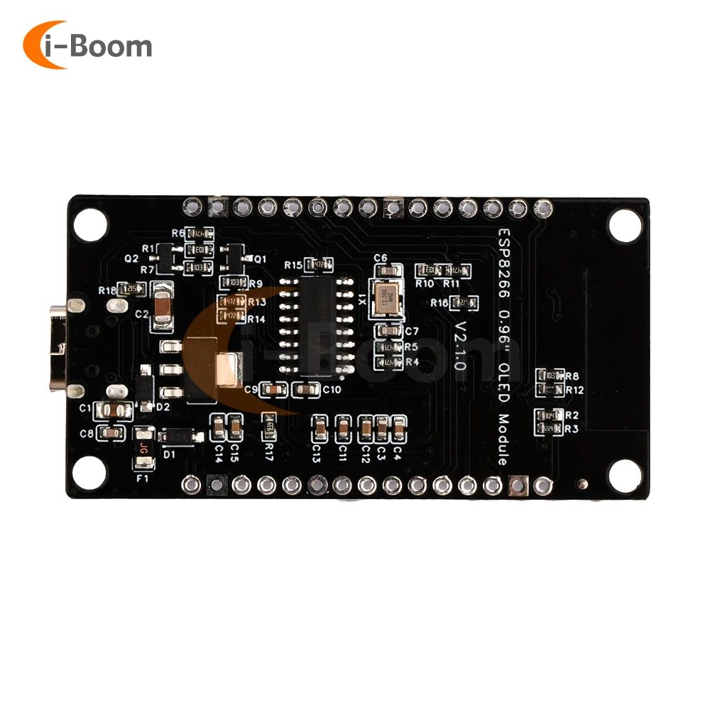 Nodemcu ESP8266 Development Board Serial WIFI Module CH340G Chip USB/Type-C Interface With 0.96-inch OLED Screen