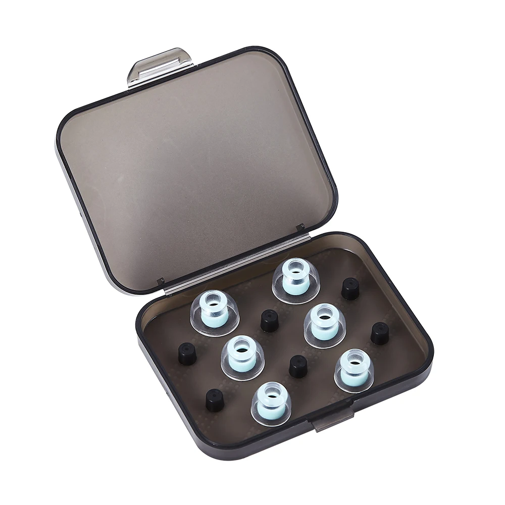 3 Pairs 4.5mm Liquid Silicone Eartips SML 11/12/13.3mm Soft Replacement Earplugs Earbud Tips for 4.5mm-6.5mm  In-Ear Earphones