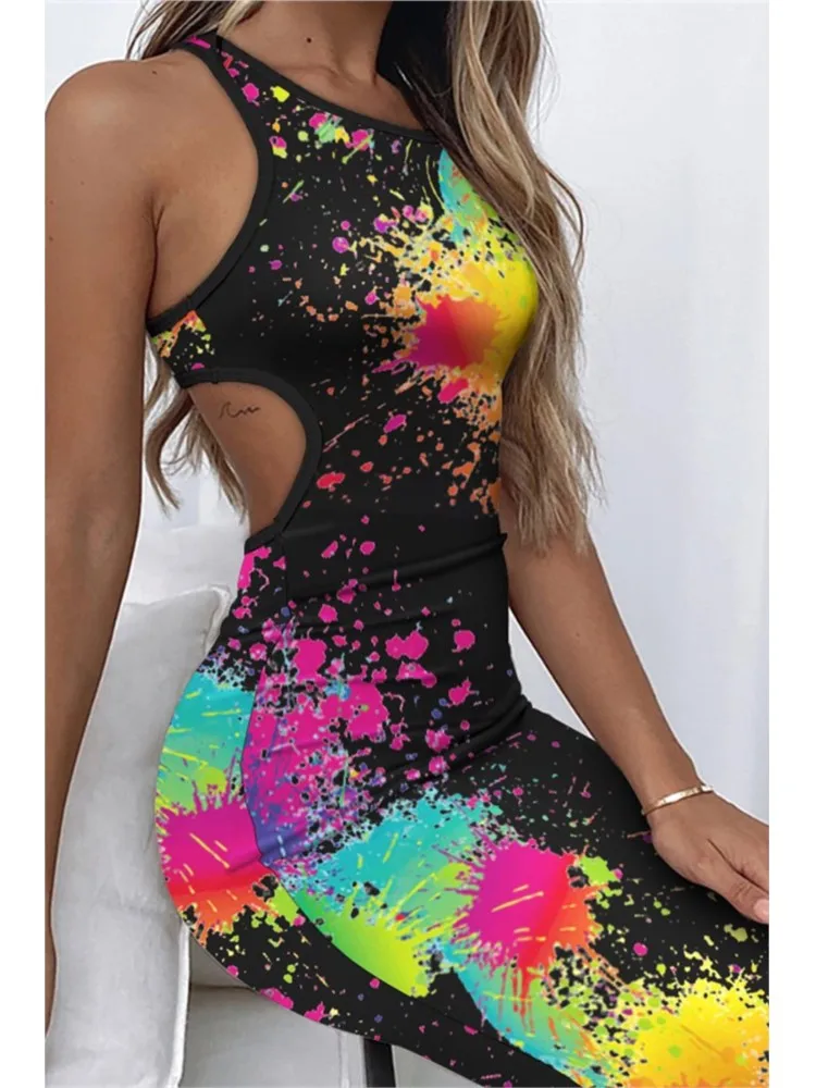 

Women Sexy Slim Hip-wrapped Dresses Feather Leopard Printed Midi O Neck Chic Off-shoulder Backless Dress Summer Female Vestidos