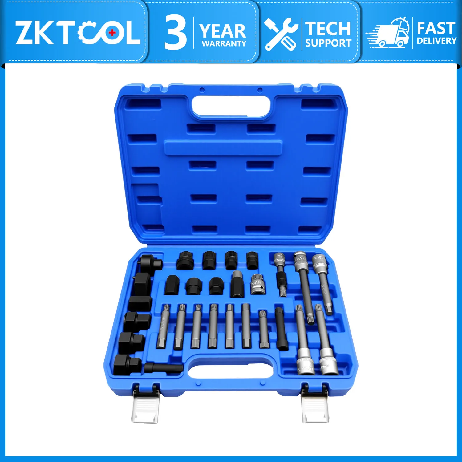 

Alternator Pulley Tool Alternator Removal Tool Kit Center Bolt Remover Socket Wrench Tool Fits Most Cars