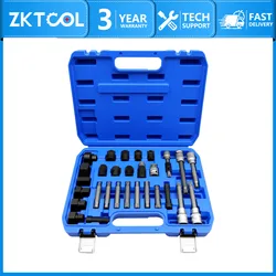Alternator Pulley Tool Alternator Removal Tool Kit Center Bolt Remover Socket Wrench Tool Fits Most Cars