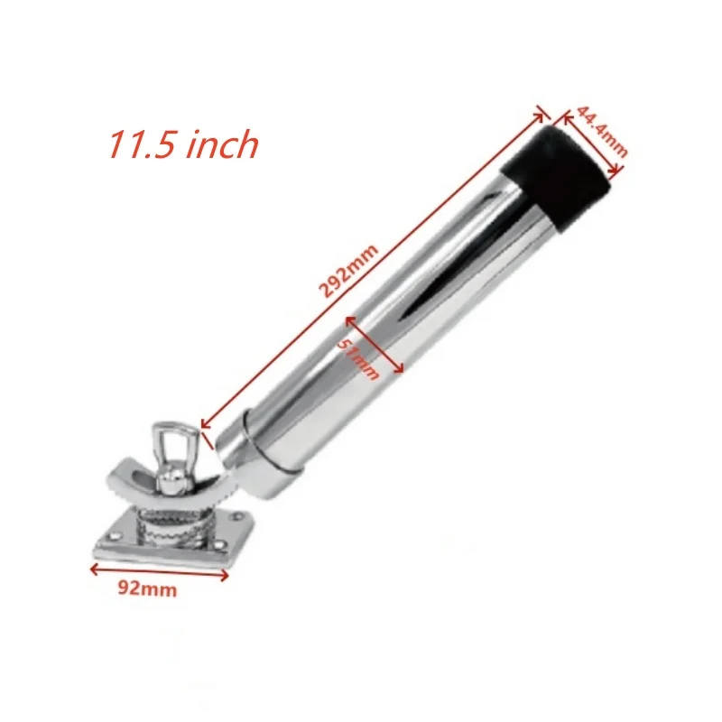 316 Stainless Steel Fishing Rod Holder 360 Degree Rotation Outrigger Fishing Pole Support Heavy Duty For Boat Marine High Qulity