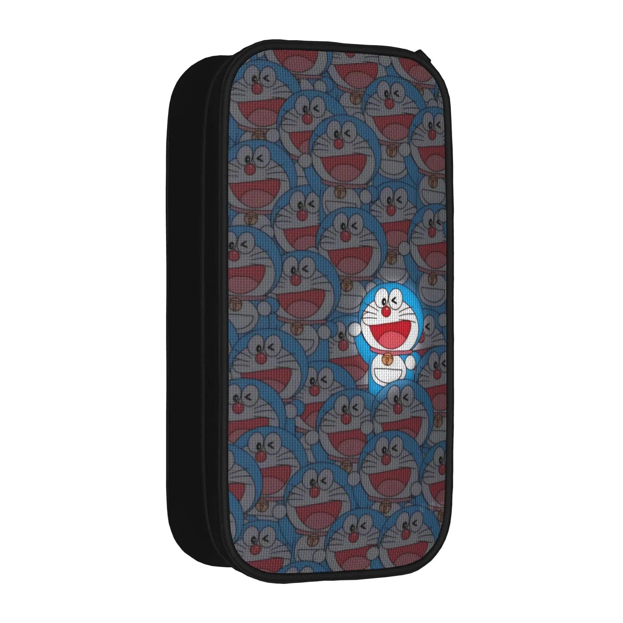 doraemons blue cats cat Pencil Case Double Layer Large-capacity For School Pen Case Suprise Gift