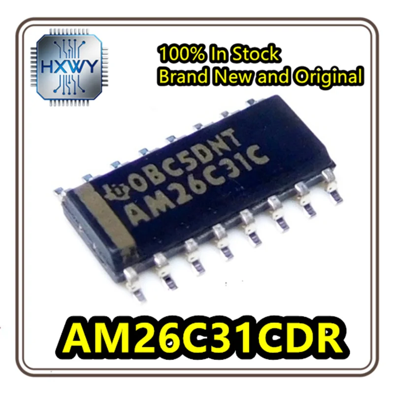 (10/50 pieces) AM26C31CDR AM26C31C SOIC-16 Quad Differential Line Driver Chip, Brand New Original, In Stock, Electronic IC