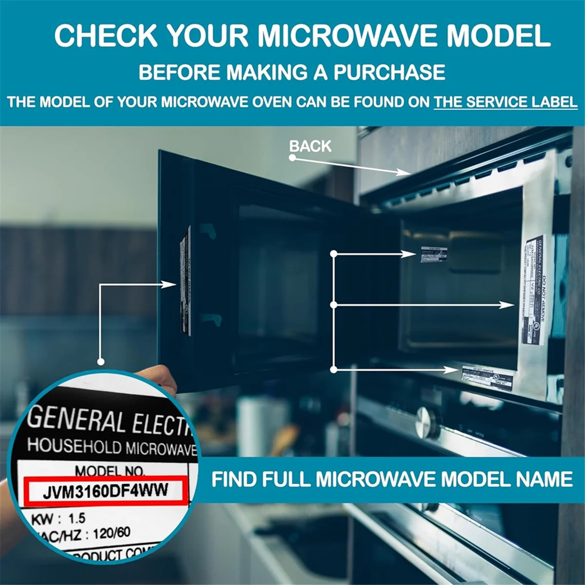 FZFZ 2Pcs 전자 레인지 숯 필터 교체 JX81L WB02X11550 전자 레인지 필터 주방 용 공기 탄소 필터