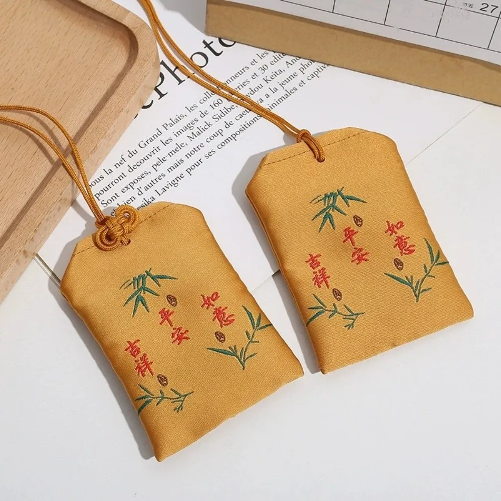 New Classic Japanese Prayer Lucky Charm Fortune Beauty Embroidered Sachets Health Omamori Pray Couple Keychain Bag Accessories
