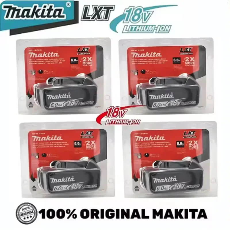 

Makita 18V battery rechargeable lithium battery, replacing Makita 18V 6.0Ah BL1830, BL1850 Makita power tool battery