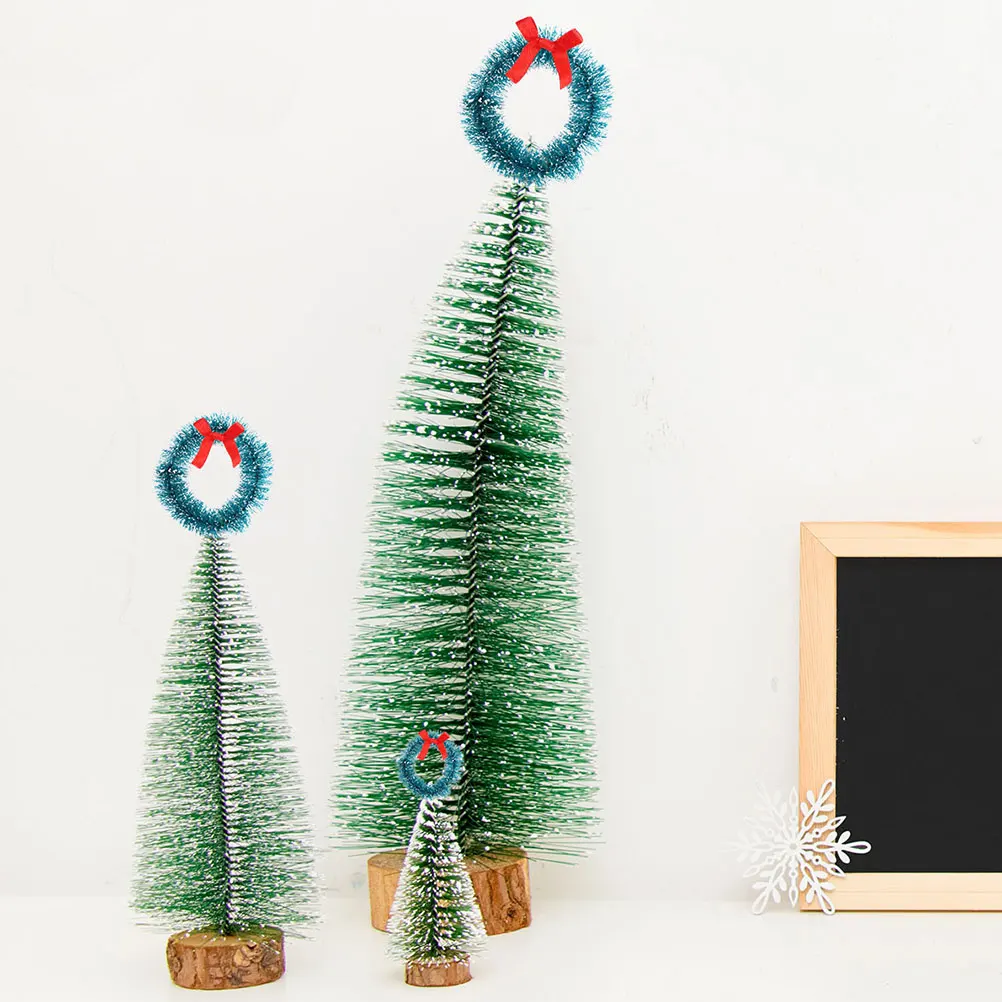 

12Pcs Christmas Mini Wreaths Realistic Natural Sisal Silk Hanging Decoration Living Room Window Pendant Wreath