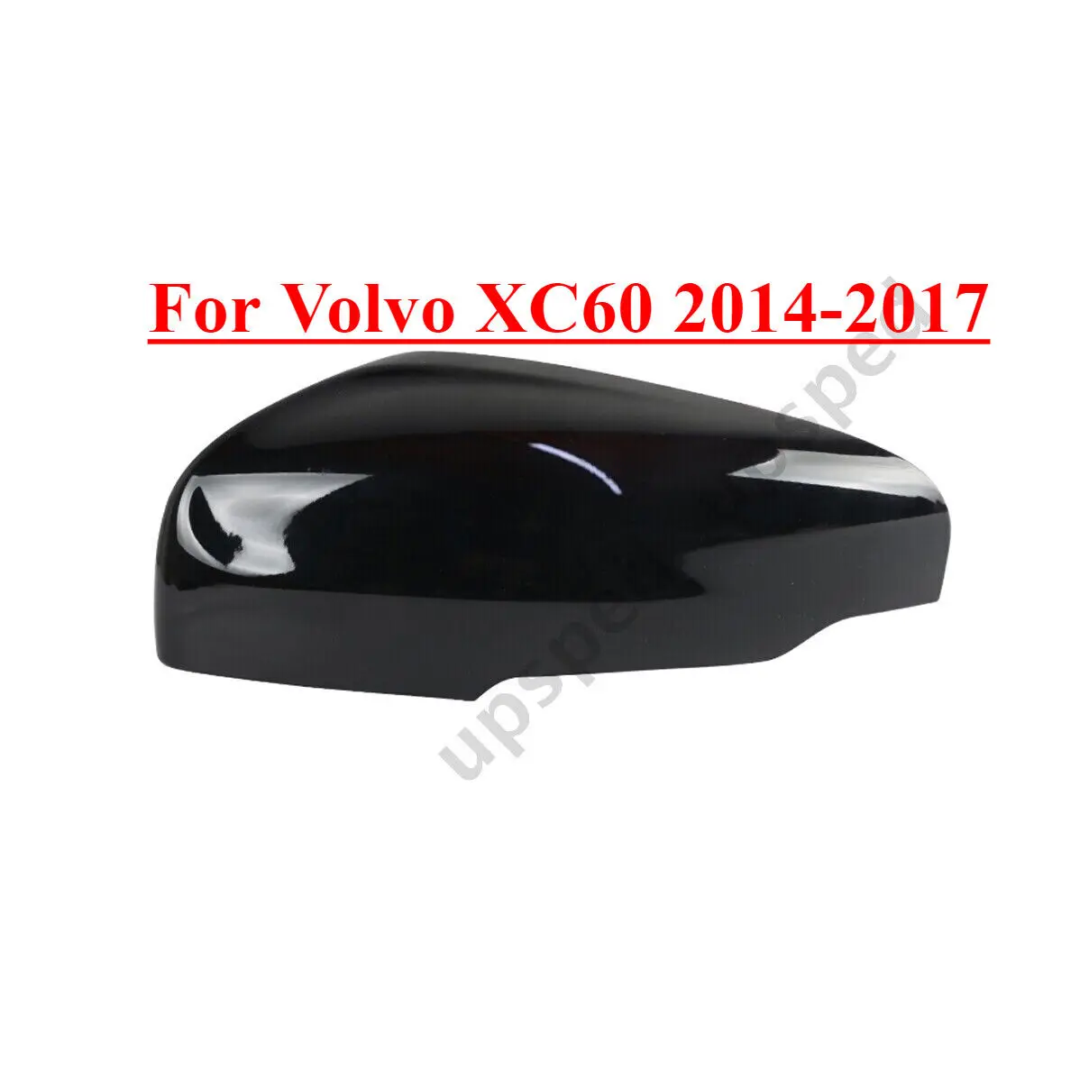 

Black Left Driver Side Car Rearview Mirror Cap Cover For Volvo XC60 2014-2017