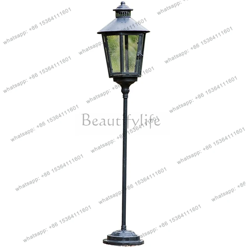 retro courtyard candlestick pastoral country villa outdoor garden homestay yard landscaping ornament