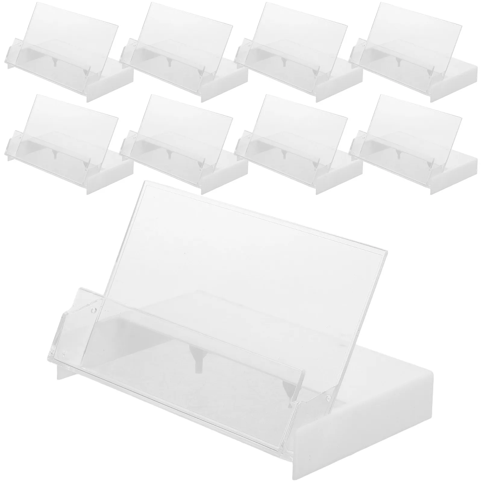 10Pcs Cassette Tape Protector Vintage Clear Plastic Storage Box Organizer Travel Audio Tape Holder Vintage Storage Box