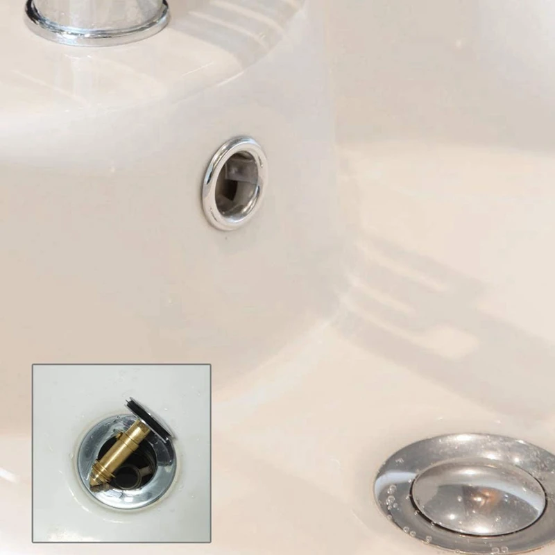 Tapón de latón para fregadero de cocina, accesorio de repuesto para desagüe de bañera, 6 piezas