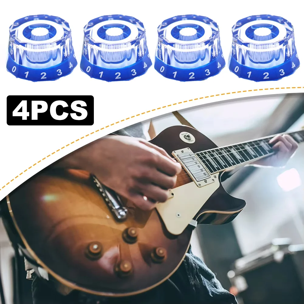 Miwayer Knobs Volume Tone 4PCS Electric Guitar Top Hat Knobs Lampshade Style Speed Control Accessories
