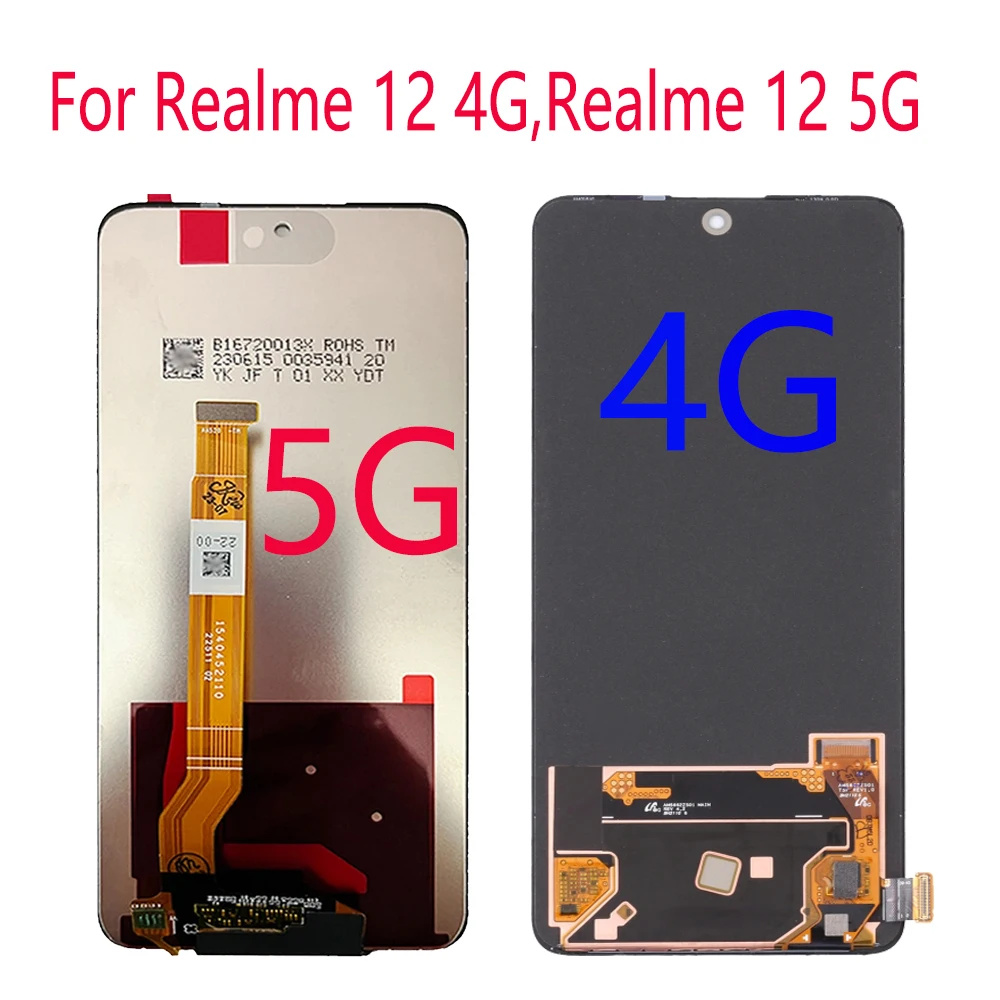 LCD Display Touch Screen Digitizer Assembly For Realme 12