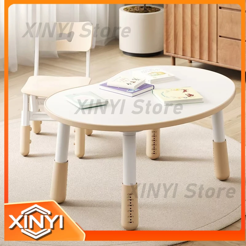 Plastic Kids Table and Chairs Set for Children Toddlers Preschool Kindergarten Daycare Study Drawing Bedroom Small Furniture