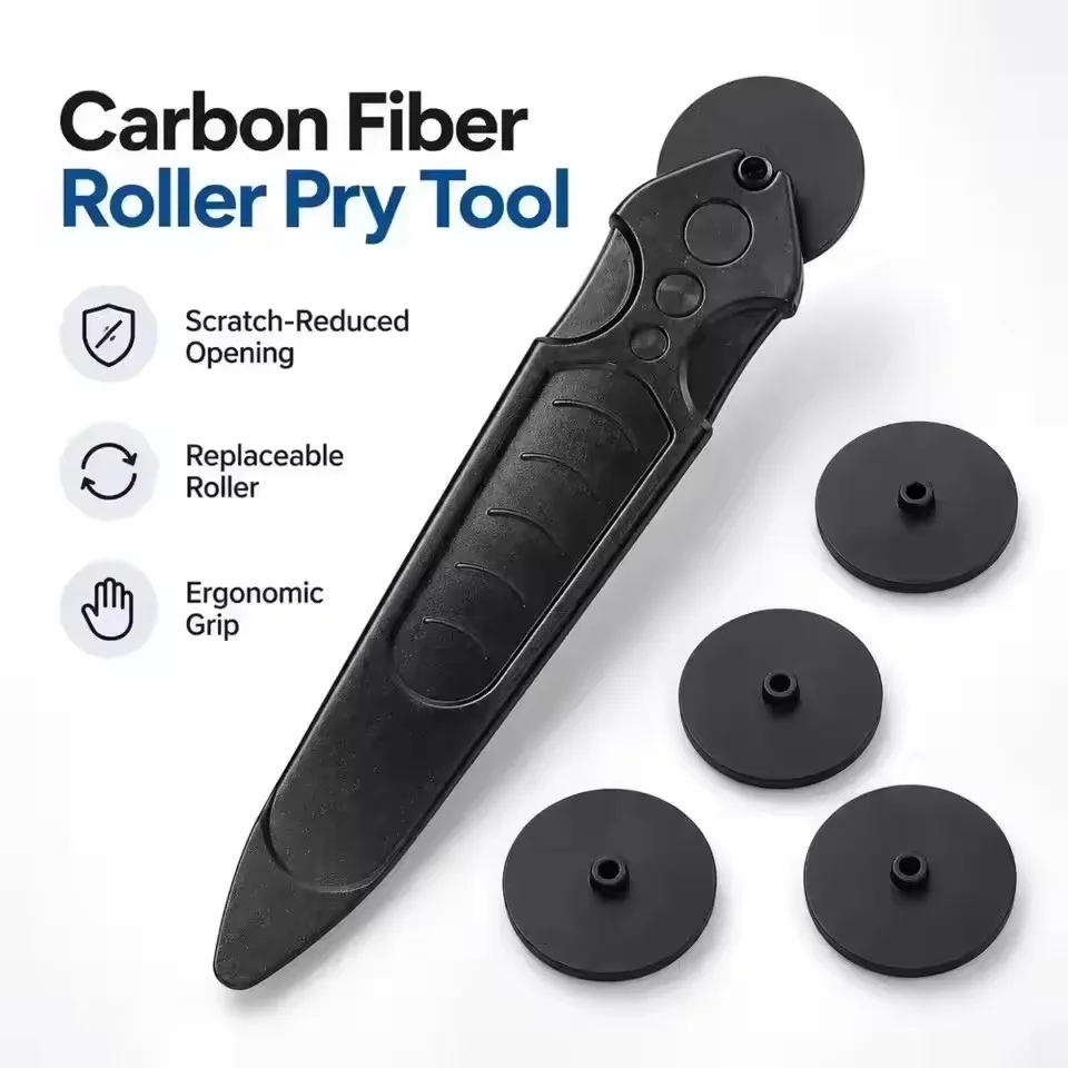 Rolling Wheel Screen Frame Remover Carbon Fiber Roller Pry Opener LCD Screen Separation Repair Tool for Phone Tablet IMac