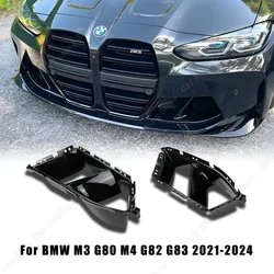 For BMW M3 M4 G80 G82 G83 2021-2024 Front Bumper Side Air Vent Intake Cover Trim MP Style Canard Spoiler Splitter Accessories