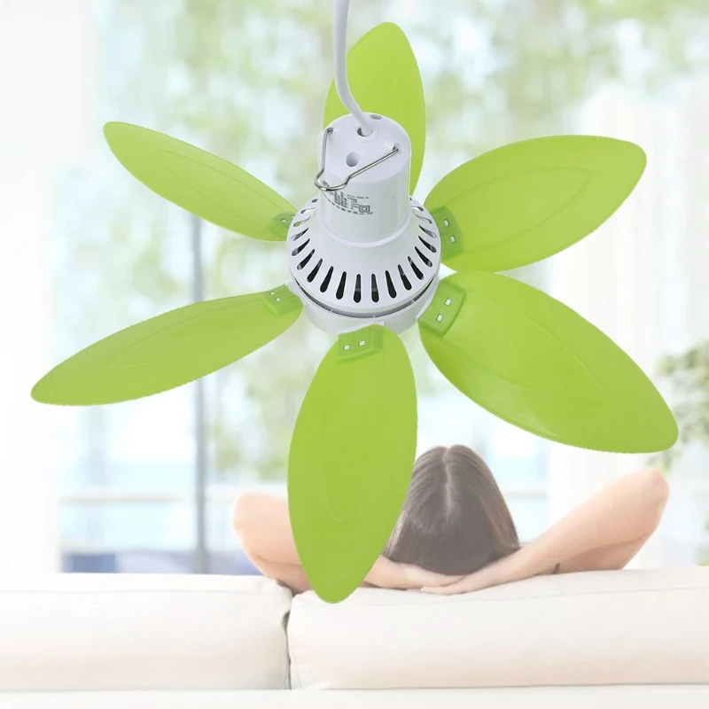 12.99inch 220V 15W Silent Household Dormitory Bed Hanging Fan Cool Ceiling Fan