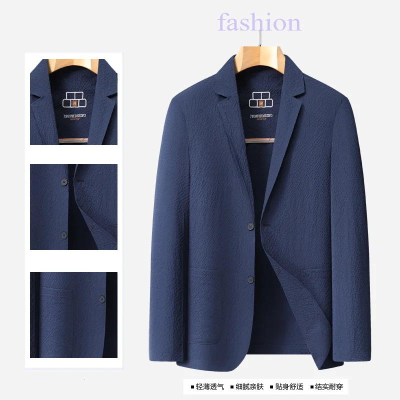 High-quality Men's Sun Protection Casual Jacket in Medium to Light Color, Thin and Breathable, Quick-Drying, Sun-Resistant