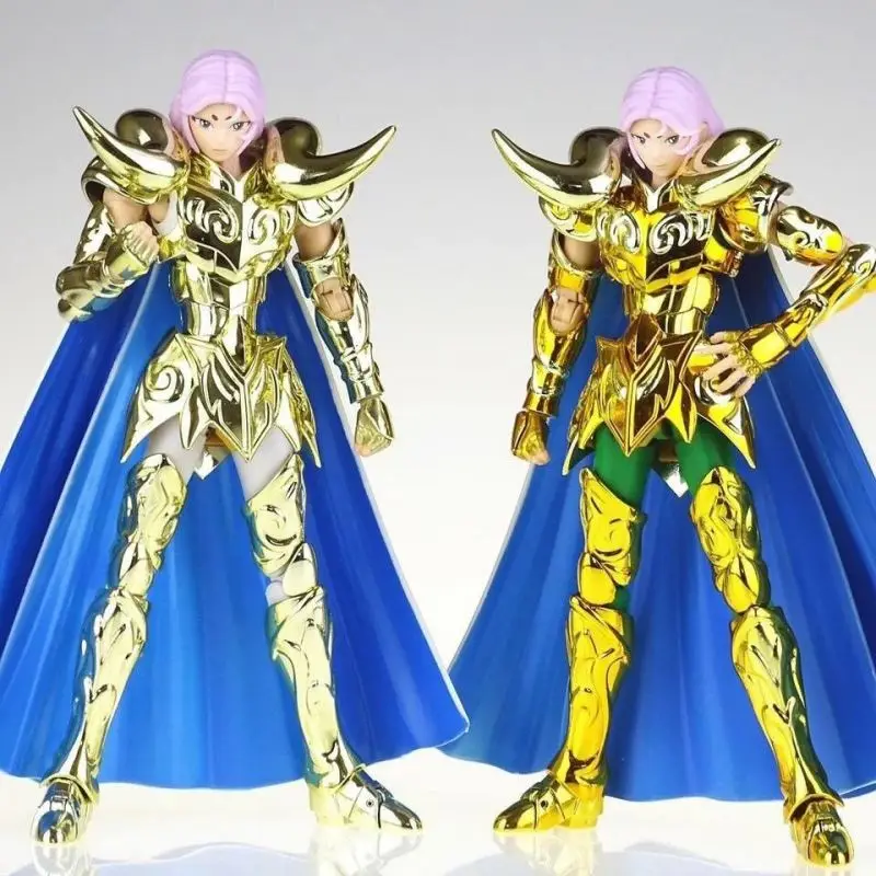 

In Stock Saint Seiya Myth Cloth Ex Aries Cs Model Mu Metal Corner With Shion Head Knights Of The Zodiac Action Figure Child Toys