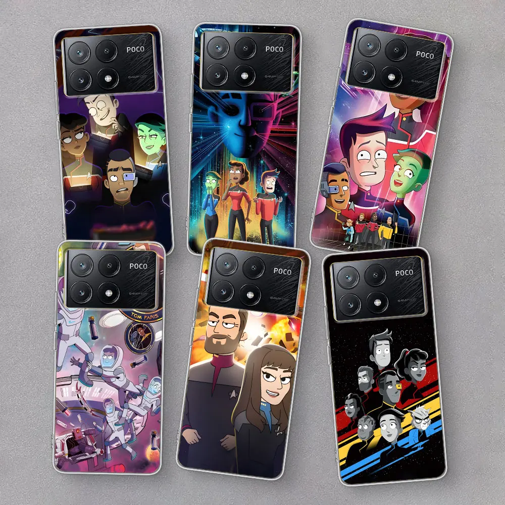 Star Trek Lower Decks Case for Xiaomi Poco X5 X6 X3 F5 M5s F4 GT X4 NFC Pocophone F1 F3 M3 F2 M4 Pro M5 Soft TPU Phone Cover